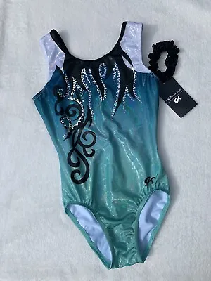 $59.50 • Buy New GK ELITE Gymnastics Leotard DREAMLIGHT Fade SPARKLE Sequin BLING Ombre  AS