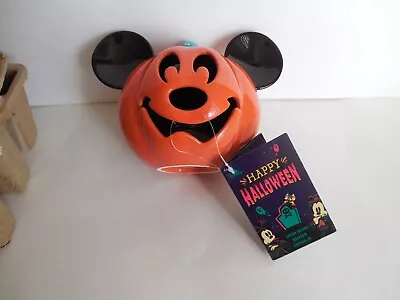 New Disney Parks Mickey Mouse Pumpkin Halloween Votive Candle Tea Light Holder • $14.99