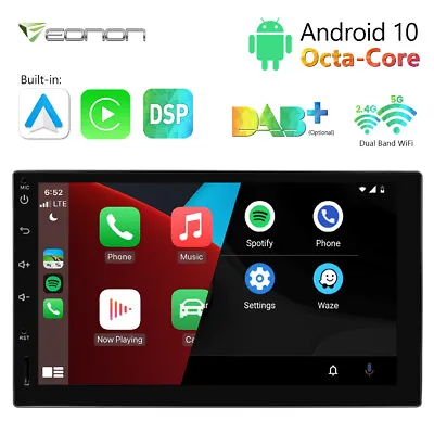 ISO 2 DIN 7  Android 10 8-Core Tablet Car Stereo Radio Bluetooth GPS Navi System • $162.28