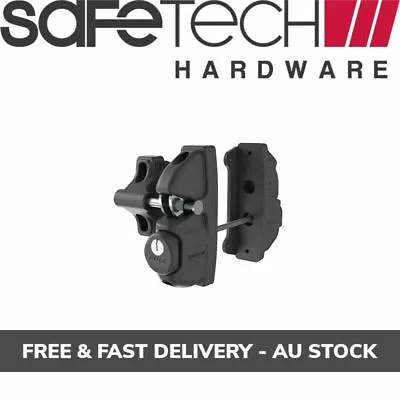 Safetech Double Sided Gravity Pedestrian Gate Latch Lock Black Polymer • $70