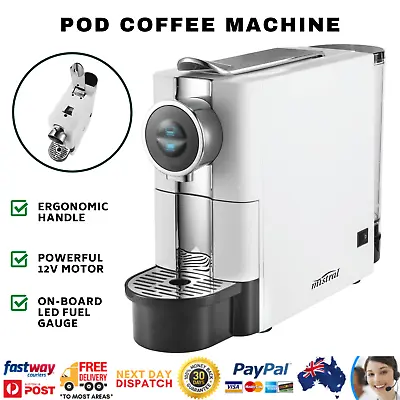 $118.33 • Buy Mistral Coffee Machine Pod Capsule 15 Bar Pump 650ml Nespresso Compatible White