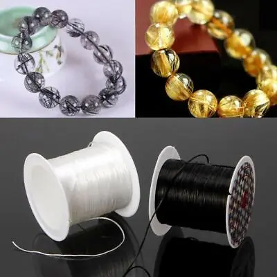 £1.48 • Buy 1Roll Elastic Stretchy Beading Thread Cord Bracelet String For Jewelry Make New