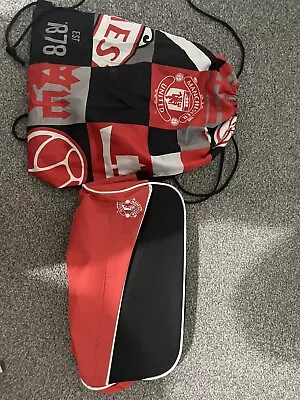 Manchester United Boot Bag And String Bag. • £0.99