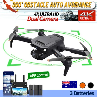 $56.99 • Buy 5G 4K GPS Drone HD Camera Drones WiFi FPV Foldable RC Quadcopter With 3 Battery