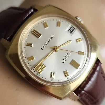 Vintage Bulova Caravelle Men's Manual Winding Watch 11UECD 17Jewels 1970 • $139