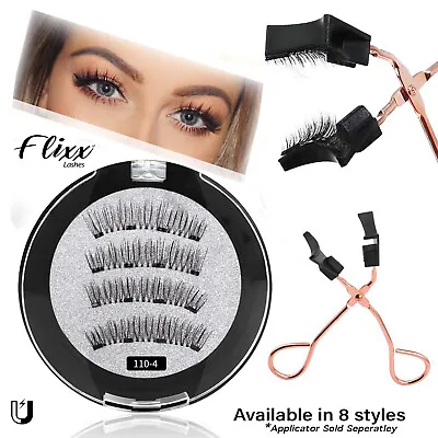 Professional Magnetic Eyelashes - Fake False Lashes Set Kit + Applicator Option • £4.99