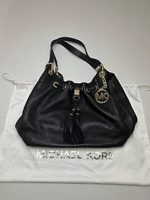 Michael Kors Camden Pebbled Leather 2 Handle Purse With Tassels And Dust Bag • $109.99