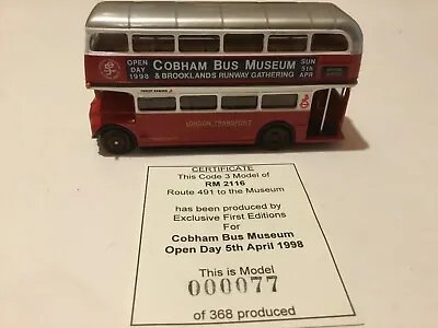 Efe 15619a - Rm Routemaster - Cobham Bus Museum Open Day 1998 - Code 3 • £25