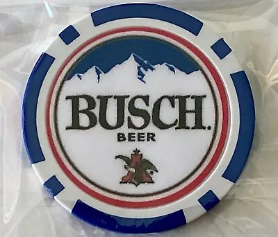 BUSCH - Beer - Magnetic Clay Poker Chip -Golf Ball Marker • $8.95