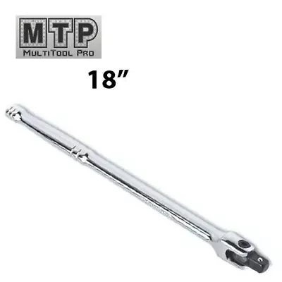 18  Breaker Bar 3/8: Drive Long Handle Flex Tool For Ratchet Wrench Socket CRV • $22.95