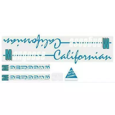 Mongoose - 1987 Californian For Black Frame Decal Set - Old School Bmx • $38.93