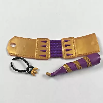 Monster High Clawdeen Wolf Day At The Maul Belt Necklace Armband Purple Gold • $4.99