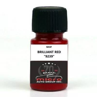 $14.88 • Buy General Motors Brilliant Red 9239 Touch Up Paint With Brush 2 Oz SHIPS TODAY