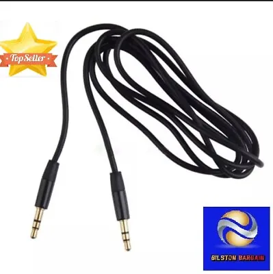 1.5M 3.5mm Jack Male To Male Headphone Extension Aux Cable Extender Audio Player • £3.97