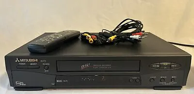 Mitsubishi HS-U776 Super Video Cassette Recorder VCR VHS W/ Remote & Cables LOOK • $90