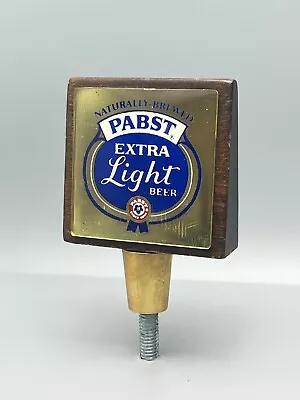 Vintage Wood And Brass Pabst Extra Light Beer Tap Handle • $21.21