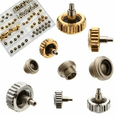 $27.99 • Buy 60Pcs 0.9mm Stem Tap Watch Crown 5.3mm 6.0mm 7.0mm With Tube O-ring And Gasket