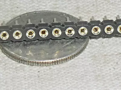 Chroma 32 Pin Machined Round Pin Sip 1 Single Row Gold Contacts Socket Header • $4.48