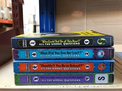 £12 • Buy All The Wrong Questions Series: Books 1-4 By Lemony Snicket: Complete Set Of 4