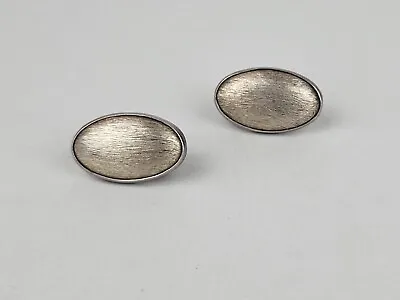 Amy Kahn Russell Oval Clip-on Earrings Sterling Silver 925 • $85.16