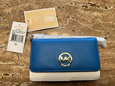 BNWT Michael Kors Phone Wallet In Heritage Blue • £20