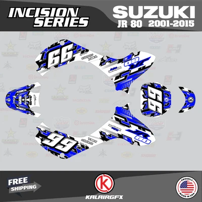 $144.77 • Buy Graphics Kit For SUZUKI JR80 (2001-2015) JR 80  INCISION-blue
