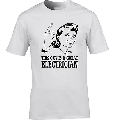£11.99 • Buy Electrician T-Shirt Gift Idea Unique Design Occupation Job T-Shirt Funny T-Shirt
