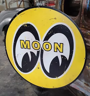 $59.98 • Buy MOONEYES Metal Sign HOT ROD Drag Racing M@@N Custom NHRA SCTA Vtg Style Gasser