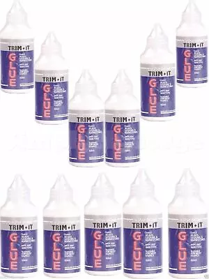 £32.99 • Buy 12 X Hi Tack Trim It Fabric Glue 60 Ml | Art Beads Sequins Diamante Rhinestones
