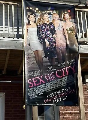 HUGE Sex And The City Movie Vinyl Theater Advertising Poster/ Banner 4' X 8' Ft • $75