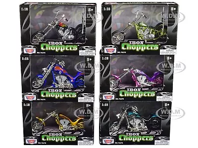  Iron Choppers  6 Piece Motorcycle Set 1/18 Diecast Models By Motormax 76278 • $34.99