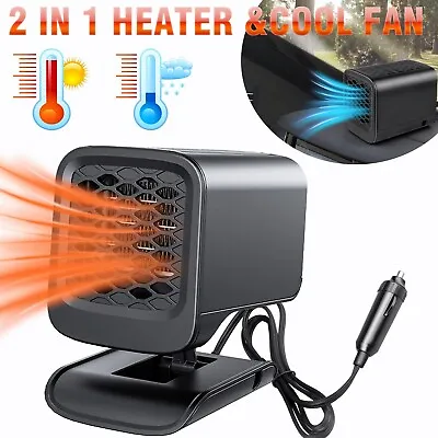 Car Heater 12V 120W Portable Electric Heating Fan Defogger Defroster Demister • $14.99