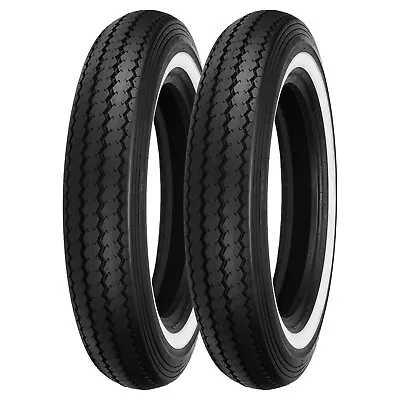 [100/90-19 MT90-16] Shinko Classic 240 Whitewall Motorcycle Tire Set • $228.73