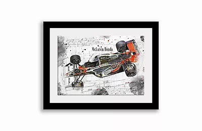 Line Tech Drawing  McLaren Honda  Cutaway Art Poster Print • £8.99