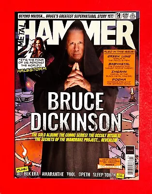 BRUCE DICKINSON Iron Maiden - METAL HAMMER MAGAZINE - ISSUE 384 - MARCH 2024 • $6.21