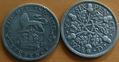 £2.95 • Buy George V Sixpence 6d Circulated 1920 - 1936 Choose Your Year