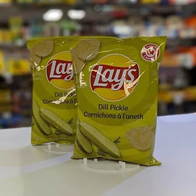 Lays Dill Pickle Potato Chips 40g X 2 Bags Canadian Import • £5.99