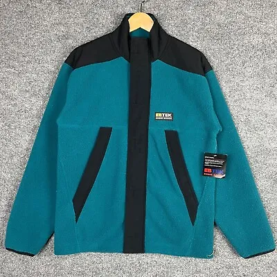 NEW Eddie Bauer EBTek 100 Fleece Jacket Men’s Small Heavyweight Dark Teal • $49.99