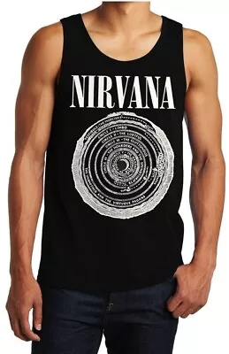 Nirvana N Circle Rock Band Tank Top Men's Sizes (Multiple Variations) • $12.99