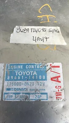 1986-1987 Toyota Supra Ecu Ecm Computer 89661-14100 • $28