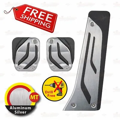 Non-Drill MANUAL Gas Clutch Brake Pedal Cover For BMW 1 2 3 4 5 6 7 8 X Z Series • $26.90