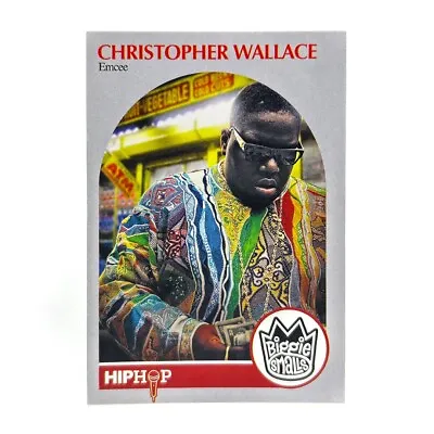 BIGGIE SMALLS The Notorious BIG Hip-Hop Trading Card 1990 NBA Hoops Design  • $14