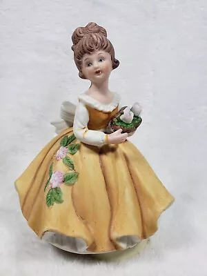 Vintage 1970’s Victorian Girl Music Box Plays Theme To LOVE STORY • $14.99