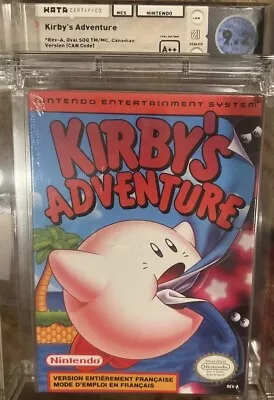 1993 Kirby’s Adventure Nintendo NES Sealed Graded WATA 9.2 A++ Video Game NIB • $399