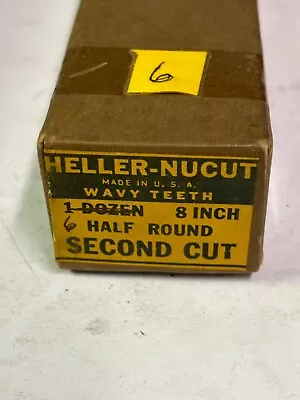 Heller Nucut  8  Wavy Teeth Second Cut File New Old Stock • $14.95