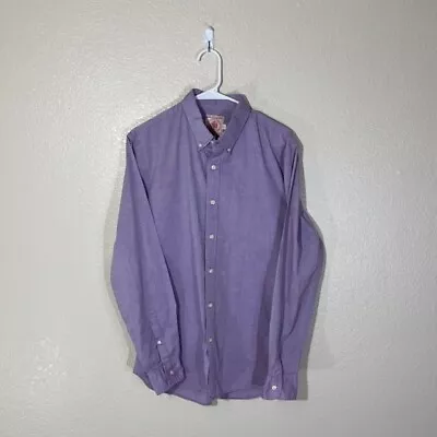 J Press Shirt Mens Large Purple Button Down Dress Business Casual • $29