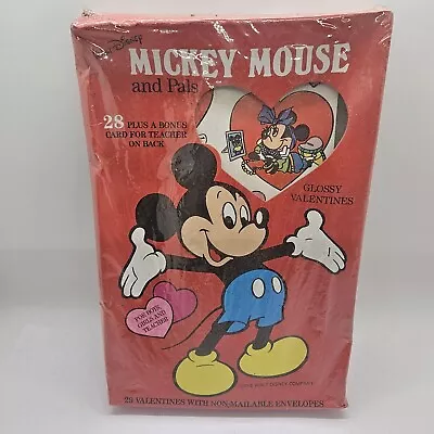 Vintage Mickey Mouse And Pals Valentines Walt Disney Pack Of 28 Grand Award • $14.95