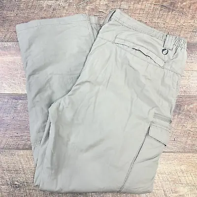 The American Outdoorsman  Cargo Pants Men 36x30 (36x28) Tan Khaki Thermal Lined • $15.94