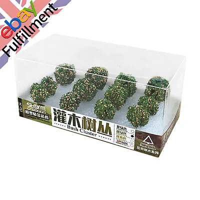 12Pcs Simulation Bush Tree Model Miniature Scene For 1:35/1:48/1:72/1:87 Scale • £9.89