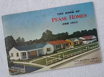 Pease Homes 1954 Prefabricated Houses Floor Plans Midcentury Modern Architecture • $32